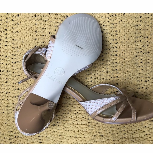 Michael Antonio- New Snake Print Ankle Strap Heels - Picture 7 of 8
